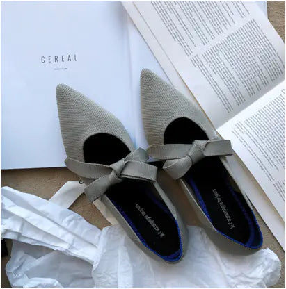 Zapatos náuticos planos casuales con lazo estilo Mary Jane