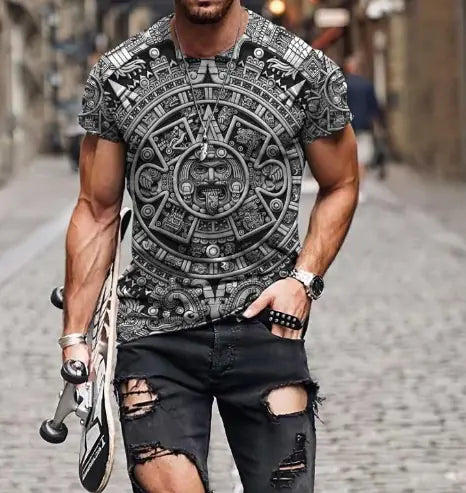 Camiseta de poliester para hombre