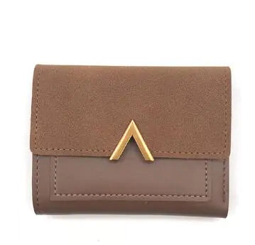 Cartera clásica de mujer con bordado y monedero