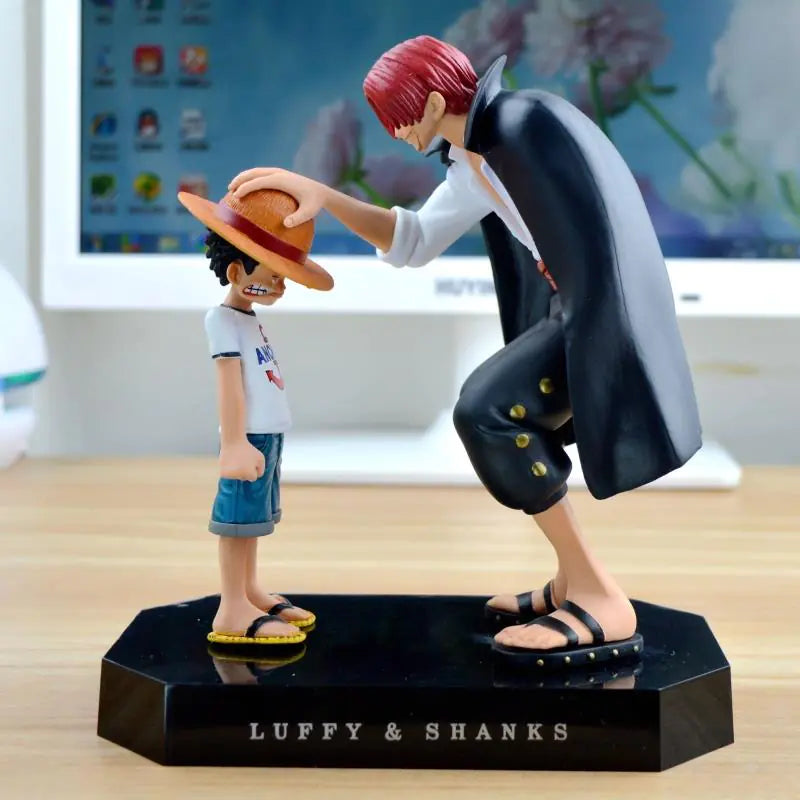 Figura de Luffy Sombrero de Paja y Shanks Pelirrojo