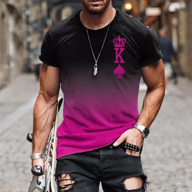 Camiseta para hombres  poliéster/spandex