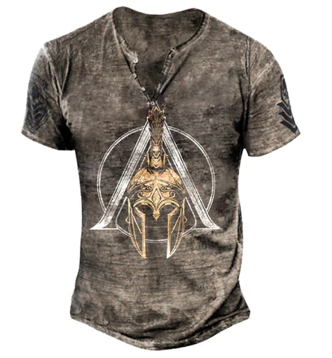 Camiseta de algodón estilo punk retro de moda callejera para hombre