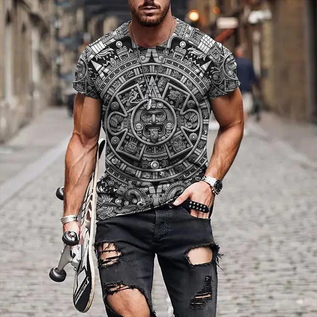 Camiseta de poliester para hombre