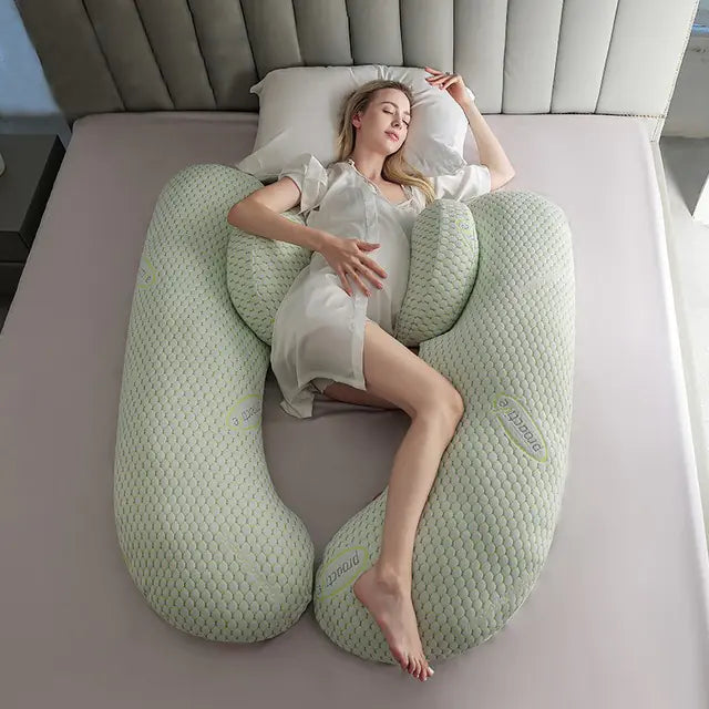 Almohada corporal de maternidad para mujeres que duermen de lado