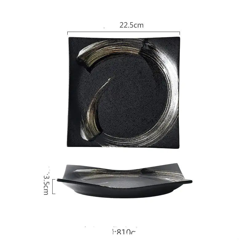 Plato de ceramica creativo para Sushi y postres