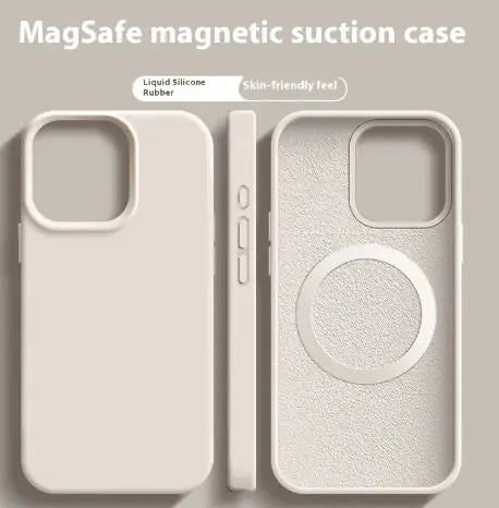 Funda magnética de silicona líquida Magsafe para iPhone