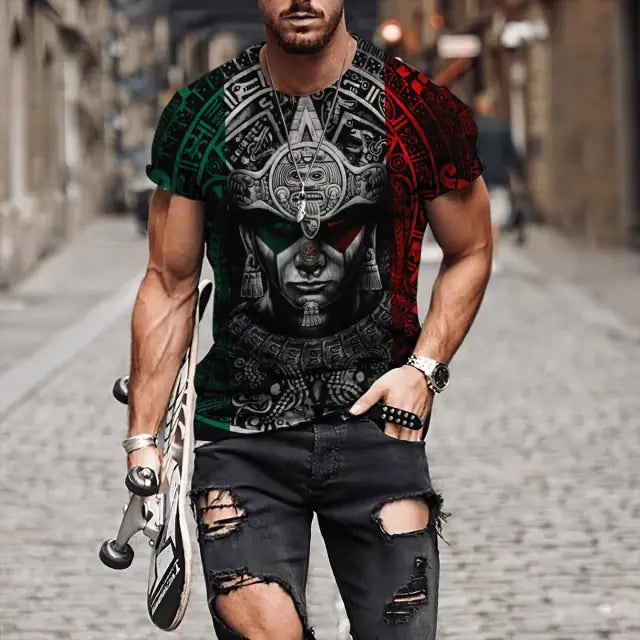 Camiseta de poliester para hombre