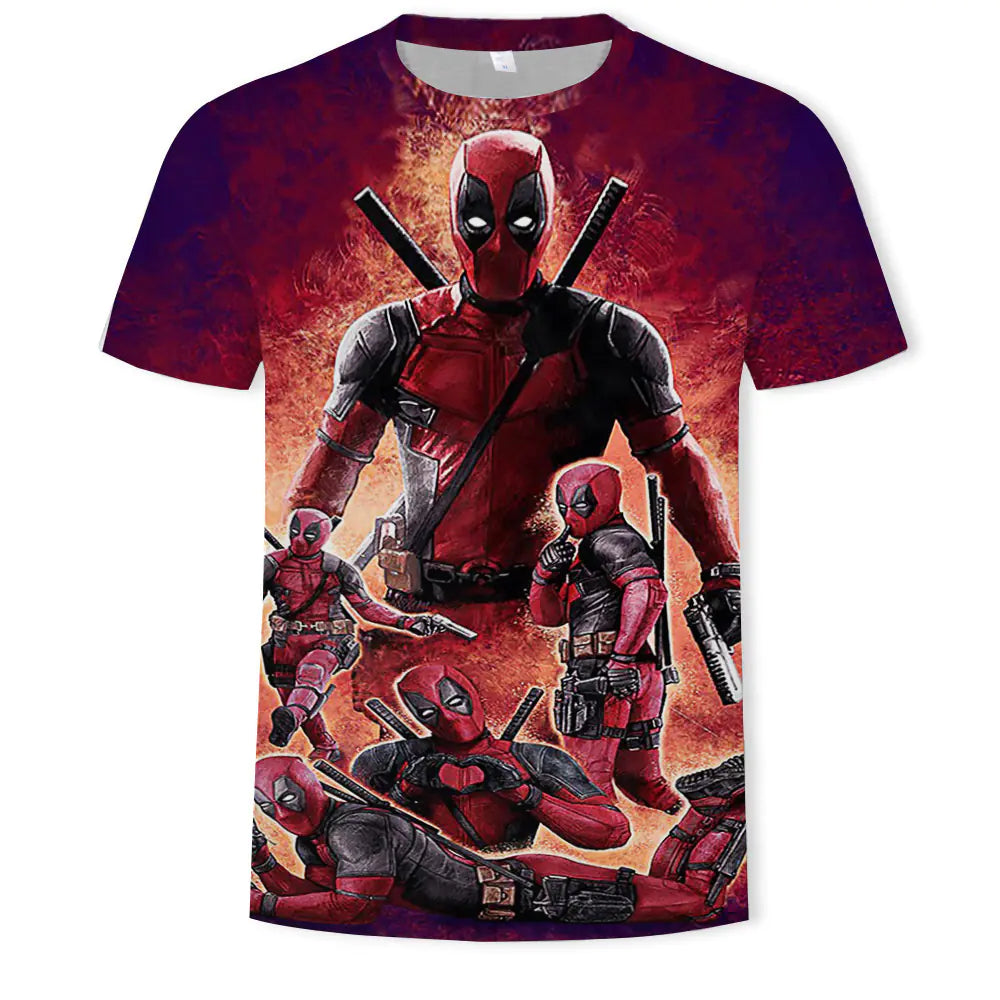 Camiseta estampada de moda urbana para hombre - Spandex elástico/poliéster