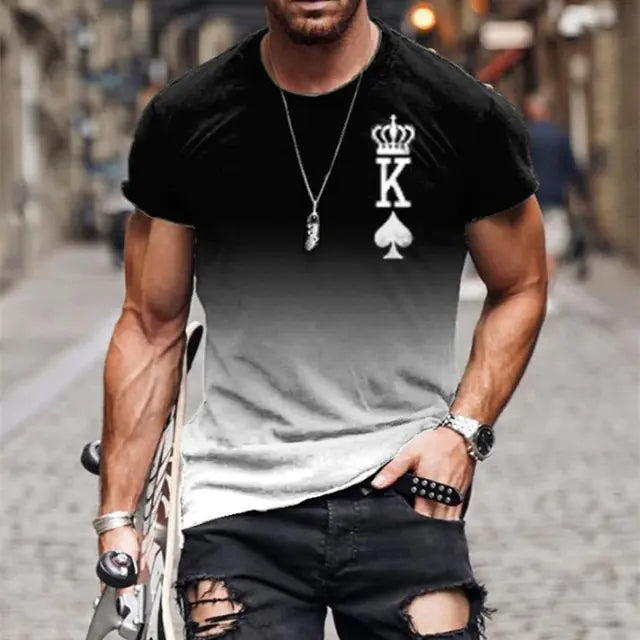 Camiseta para hombres  poliéster/spandex