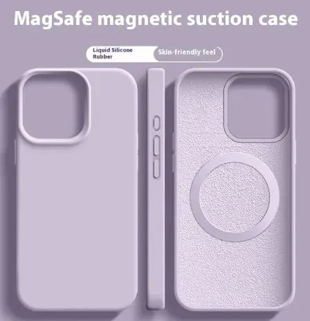 Funda magnética de silicona líquida Magsafe para iPhone