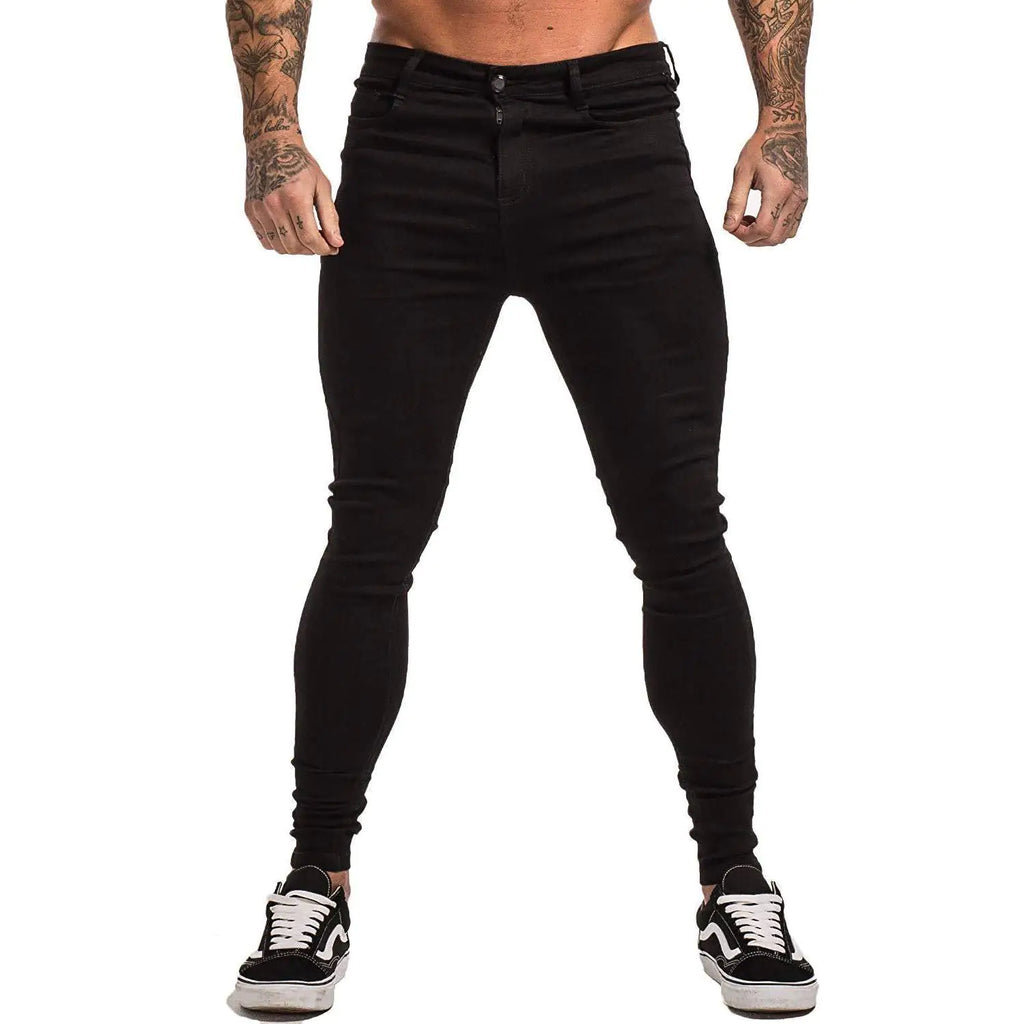 Vaqueros ajustados elásticos  azul para hombre