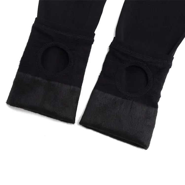 Leggings de maternidad cálidos de talla grande para otoño/invierno