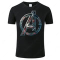 Camiseta de algodón con estampado de Avenger para hombre