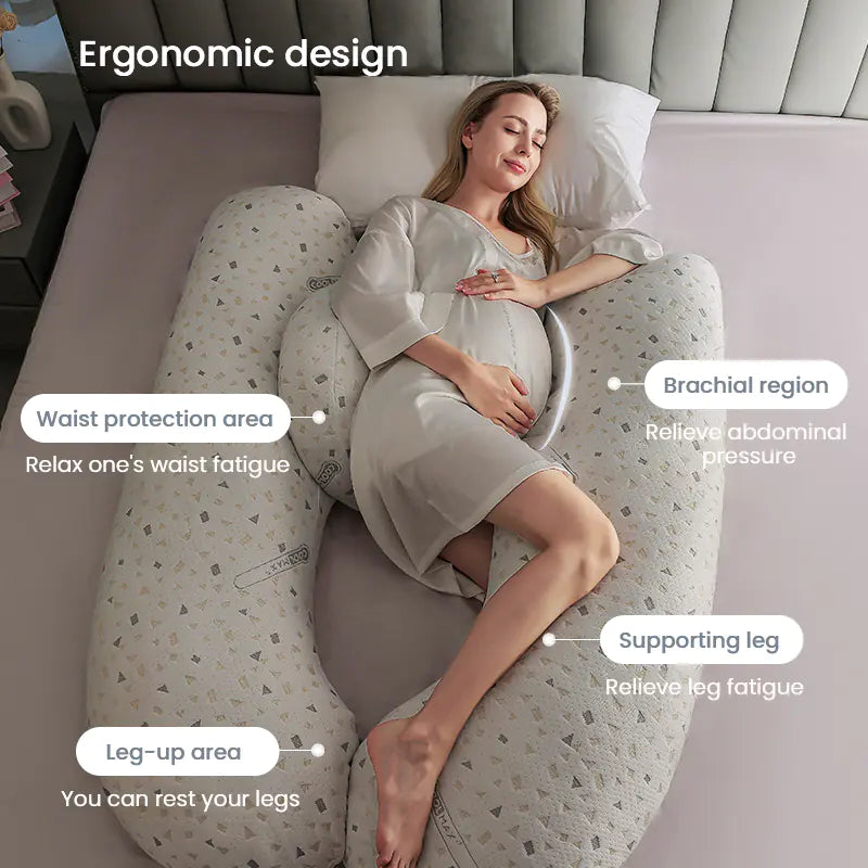 Almohada corporal de maternidad para mujeres que duermen de lado