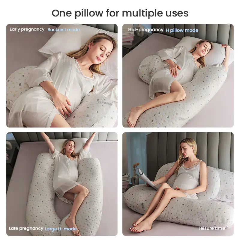 Almohada corporal de maternidad para mujeres que duermen de lado