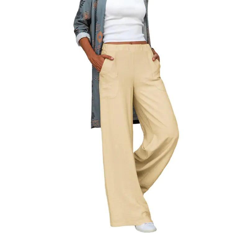 Pantalones casuales de mujer de talla grande de otoño e invierno
