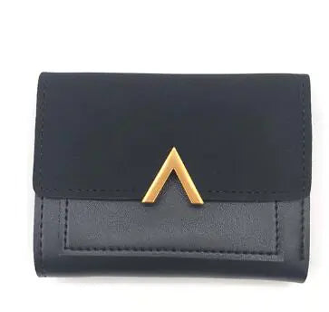 Cartera clásica de mujer con bordado y monedero