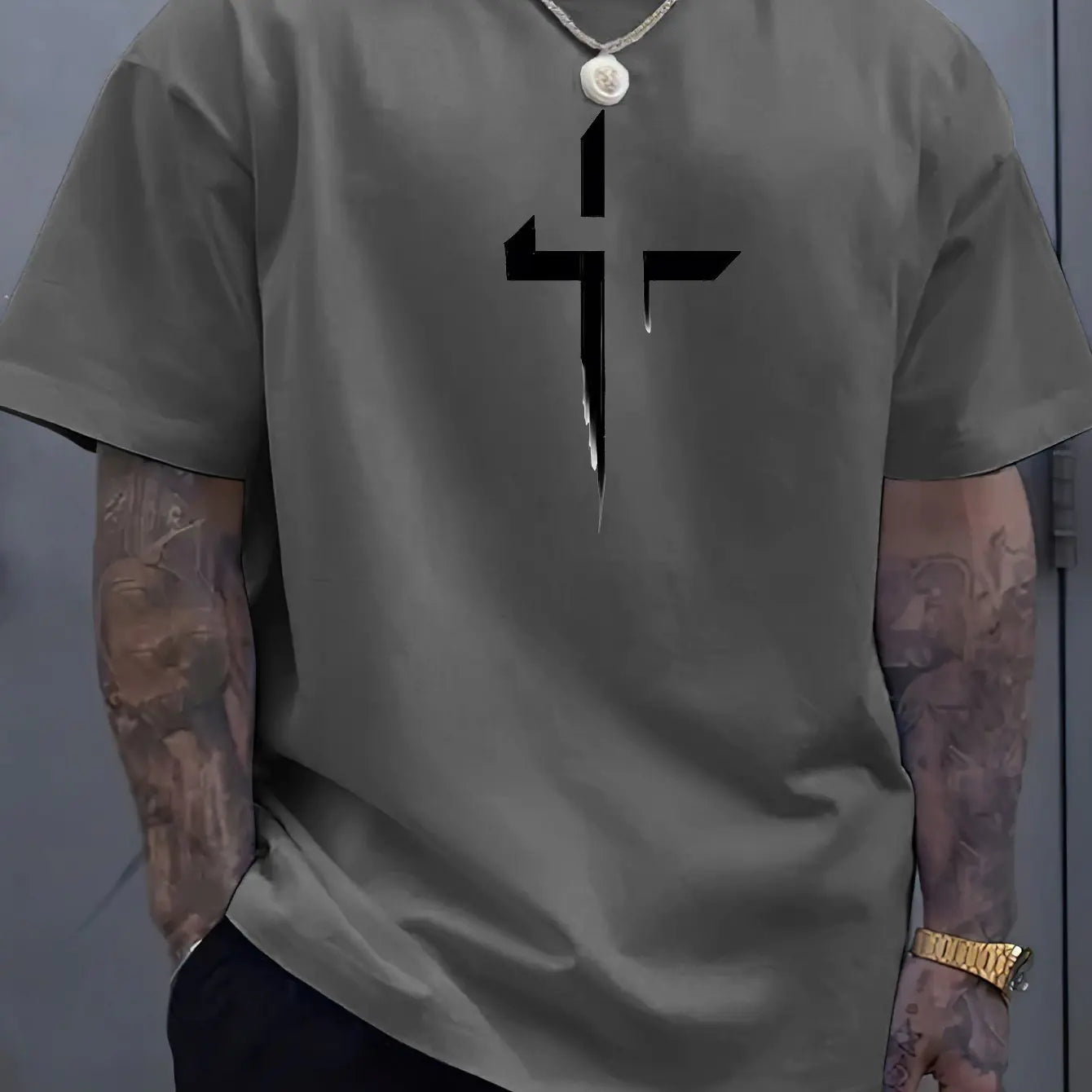 Camiseta casual estampada para hombre – Estilo urbano