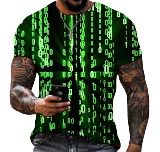 Camiseta de poliéster para hombre de la calle Harajuku Fashion