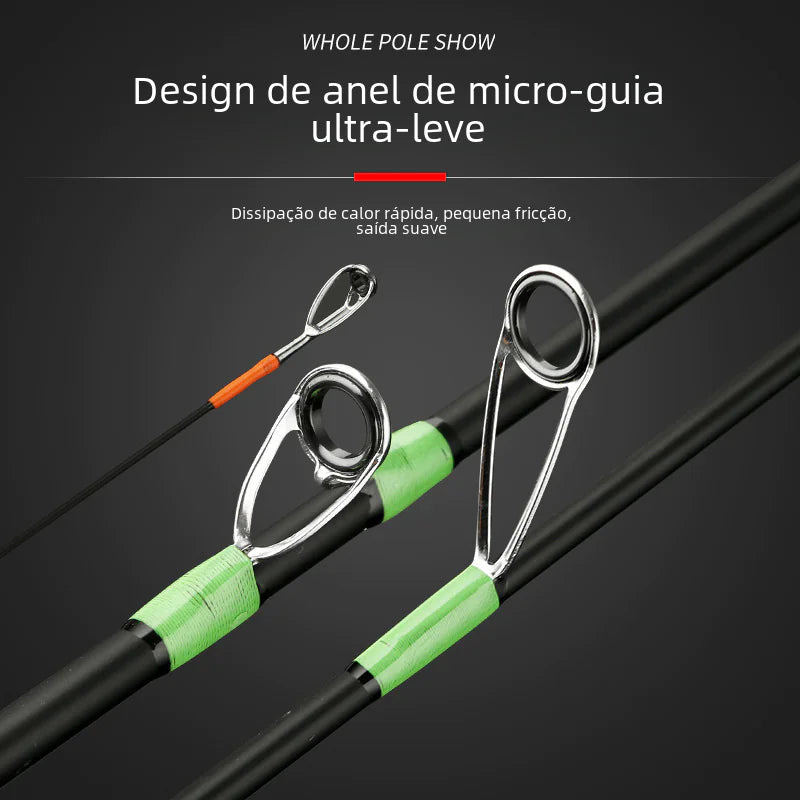 Ultra-Light Carbon Fishing Rod for Long-Distance Casting