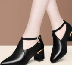 Zapatos de mujer de tacón bajo y grueso - Shooting star