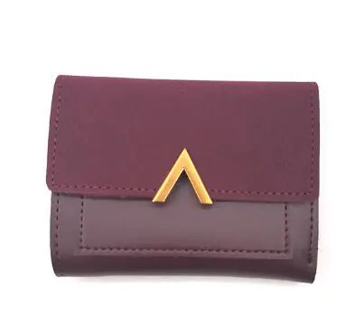 Cartera clásica de mujer con bordado y monedero