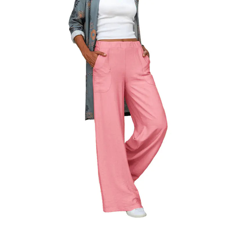 Pantalones casuales de mujer de talla grande de otoño e invierno