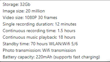 Gafas con camara inteligente IA