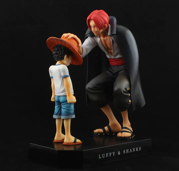 Figura de Luffy Sombrero de Paja y Shanks Pelirrojo