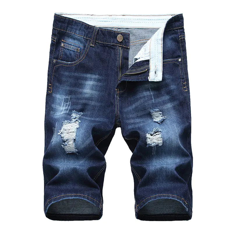 Pantalones cortos vaqueros de moda casual para hombre