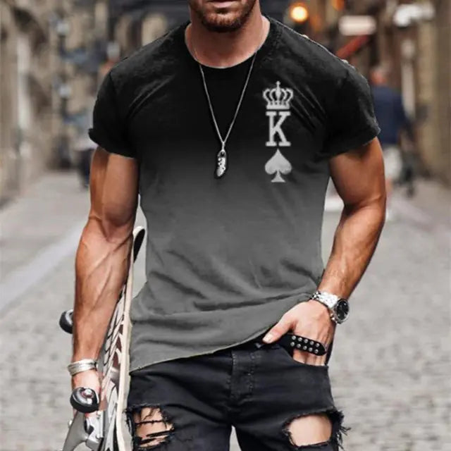 Camiseta para hombres  poliéster/spandex