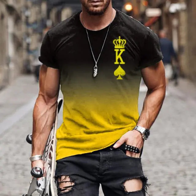 Camiseta para hombres  poliéster/spandex