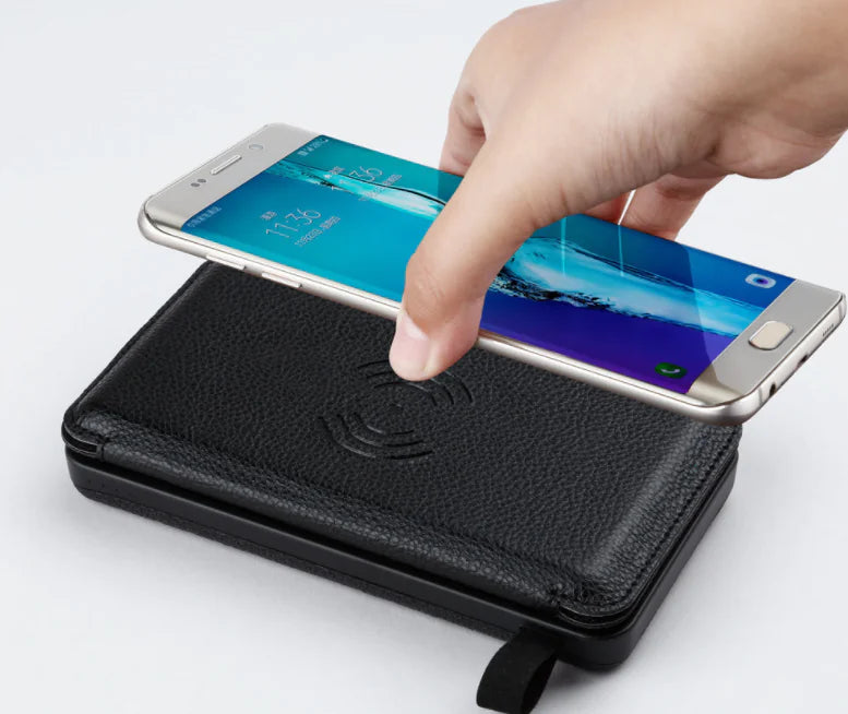 Banco de energía solar plegable de 4 paneles, 10000 mAh