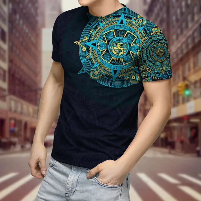 Camiseta de poliester para hombre