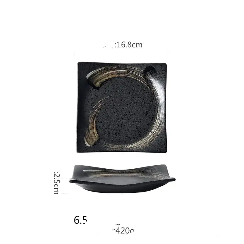 Plato de ceramica creativo para Sushi y postres